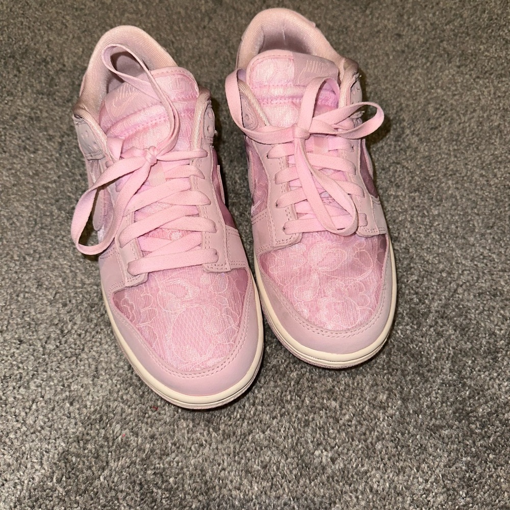 Nike Dunk Low Women's Regal Pink/Soft Pearl/Pink Foam Lace Shoes  8.5W